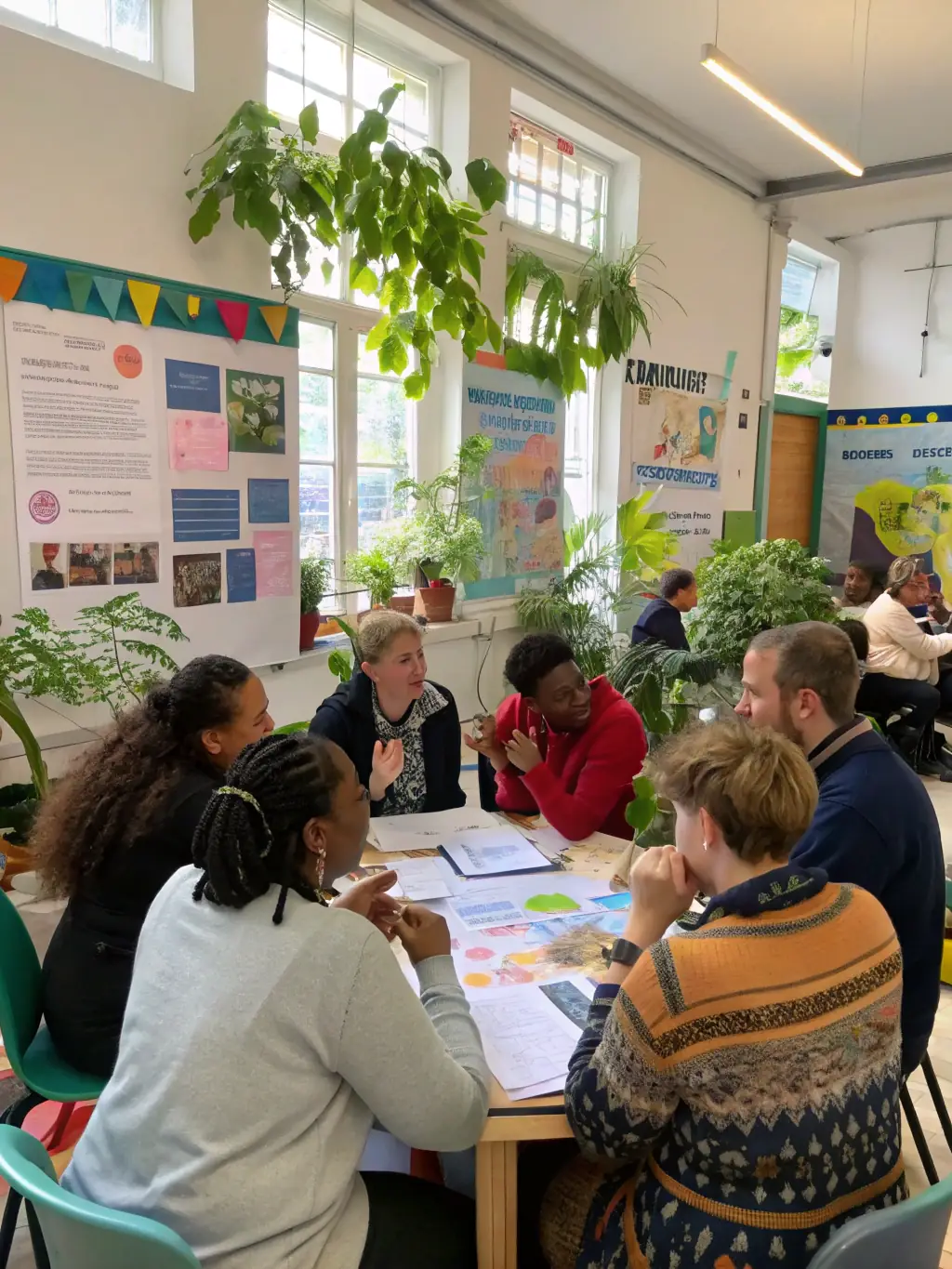 A group of local residents participating in a workshop on sustainable fishing practices, organized by the Community Engagement Program.